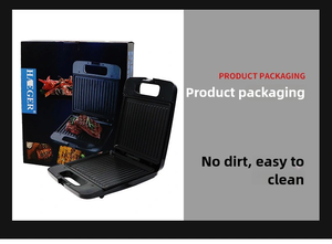 Sandwichera de cuatro piezas de alta potencia, <span class=keywords><strong>tostadora</strong></span> de gran capacidad, máquina de barbacoa doméstica - Product Image 3