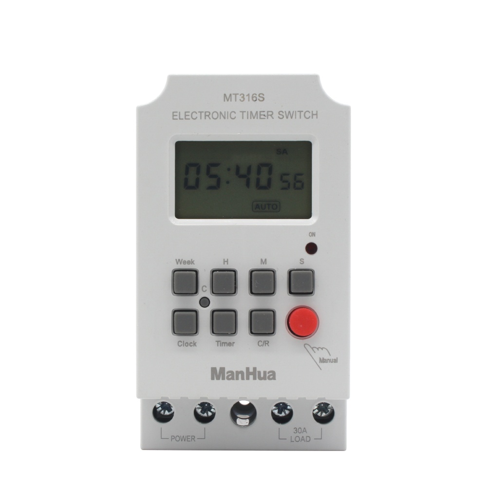 ManHua MT316s summer cooling time control 30A timer 230VAC digital programmable time switch