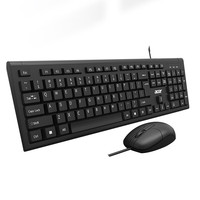 Oferta: Kit combo OAK960 de teclado y ratón ergonómicos, con cable, resistentes al agua, en color negro, con conexión USB, para