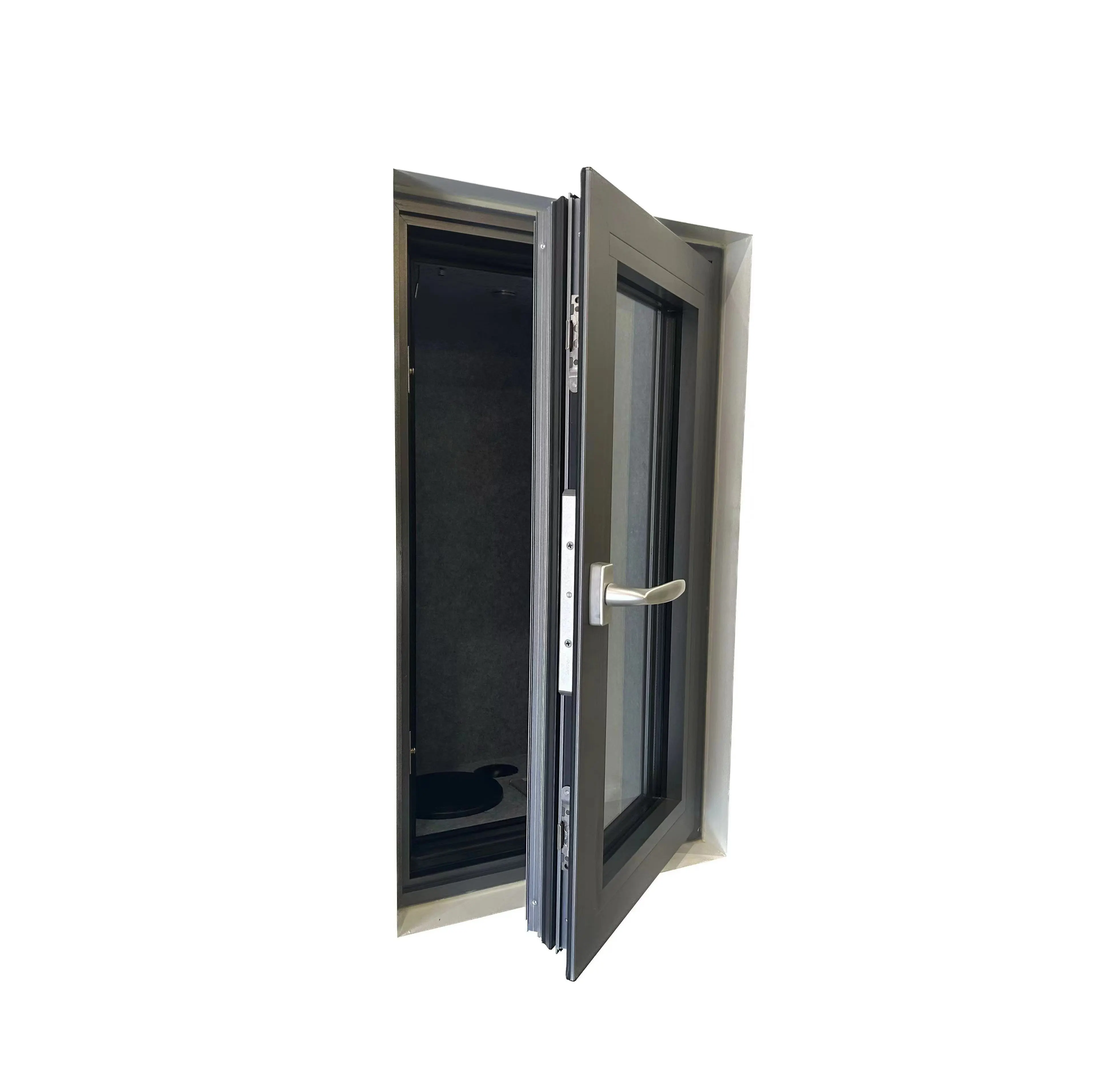 energiesparendes, hurrikansicheres, aluminiumschicht-steuerfenster mit ausgezeichneter schall- und wärmedämmung