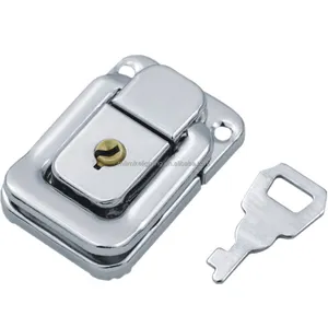 Factory Producing Case Locking Draw Latch Lock Parts Latches With Key For Aluminum Case Box 40mm Metal Buckle Hasp For Bags