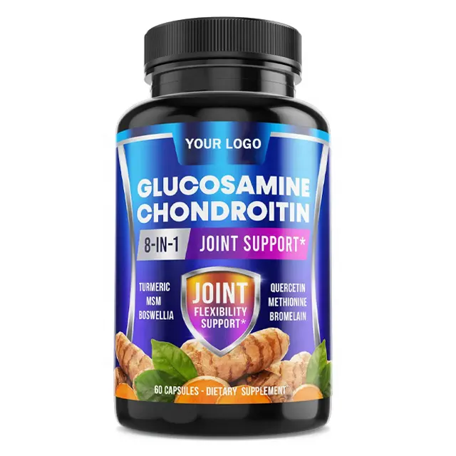 OEM hot selling Supplements Glucosamine Chondroitin Capsules with MSM, Turmeric, Boswellia - Joint Support