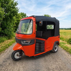 Triciclo Eléctrico de Pasajeros con Cabina Cerrada, 3 Asientos, Batería de Litio, para <span class=keywords><strong>Taxi</strong></span> Urbano y Transporte Público - Product Image 2