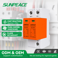 Parafoudre OBO T2 AC/DC SPD, dispositif de protection contre les surtensions 500V 600V 1000V 275V 385V 10/20/40 kA 2P pour systèmes solaires photovoltaïques