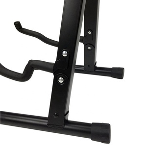 전기 기타와베이스 METAL 선반과 하이 퀄리티 블랙 아이언 접이식 기타 스탠드 저렴한 가격 - Product Image 6