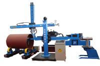 Manipulateur de soudage automatique colonne et flèche avec rouleaux de rotation pour le suivi des soudures, machine de soudage SAW MIG TIG pour réservoirs et tuyaux