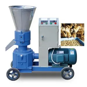 Low cost 300kg 500kg 1t/h small farm used livestock poultry cattle feed pellet mill/animal feed pallet machine production line