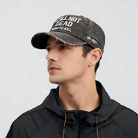Casquette de golf de haute qualité avec perforations laser, fermeture Velcro, fermeture à pression, boucle métallique et étiquette tissée à l'intérieur