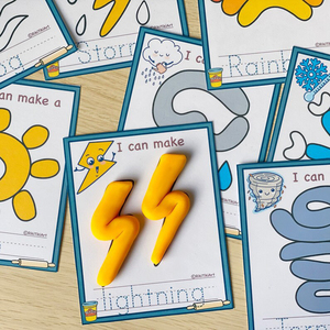 Kit de Masa para Modelar con Temática Meteorológica, Ecológico y No Tóxico, Juguete de Arcilla para el Aprendizaje Temprano y Cognitivo de Niños - Product Image 3