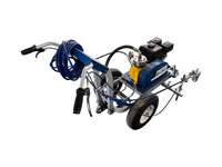 Nouvelle machine professionnelle de marquage routier à peinture froide sans air, type diaphragme, pompe à moteur Honda 6,5 CV, pistolet de pulvérisation unique, certification CE, pour la construction