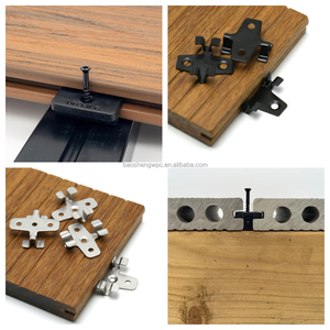 <span class=keywords><strong>Clips</strong></span> de fixation durables en acier inoxydable et plastique pour terrasses en bois composite, attaches invisibles, vis pour une installation facile en extérieur, hôtels - Product Image 4
