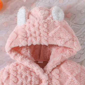 Abrigos Largos de Felpa Gruesa para Niñas al por Mayor, para Otoño e Invierno, Ecológicos, Resistentes al Viento, 100% Poliéster de Calidad - Product Image 3