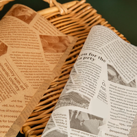 Papier d'emballage pour sandwichs, biscuits, pains à burger, personnalisé avec logo, résistant à la graisse, de qualité alimentaire, biodégradable et recyclable