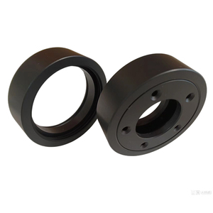 חלקי אלומיניום מודולריים שחורים גדולים עם שרוול, עיבוד שבבי CNC אוטומטי, חיתוך, ליטוש, קידוח ויצירת אב טיפוס מהירה - Product Image 2