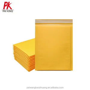 Yellow Kraft Air Poly Mailer Envio Embalagem Personalizado biodegradável mailer bolha personalizado