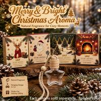 Diffuseur de parfum pour voiture de Noël, pendentif suspendu, parfum longue durée, purificateur d'air frais, coffret cadeau, parfum pour voiture, arôme automobile