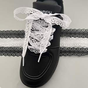 Cordones de encaje DIY estilo ballet, accesorios bonitos, cordones de seda blancos para zapatillas de entrenamiento alemanas - Product Image 3