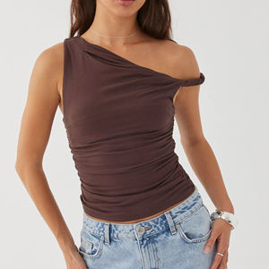 Runwaylove R455 Blanc <span class=keywords><strong>Bree</strong></span> Ruched Twist Top - Product Image 2