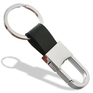 Llaveros de Alta Gama para Hombre, Llaveros de Cuero Genuino y Metal para Regalos Promocionales, Venta Directa de Fábrica, Logotipo Personalizado - Product Image 1
