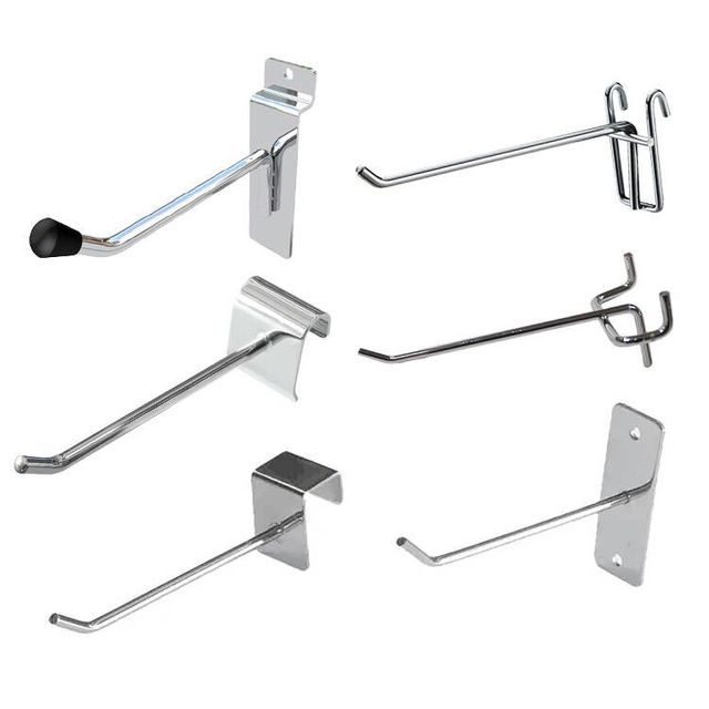Custom Metal Hook Pegboard Supermarket Pegboard Hook 6 Inch Wire Mesh Display Hooks
