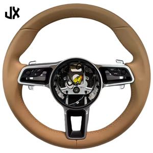 Volante de Fibra de Carbono Compatible con Porsche Panamera Cayenne <span class=keywords><strong>Macan</strong></span> 718 911 Cayman 918 Taycan Carrera Boxster 911.2 981 987 957 - Product Image 1