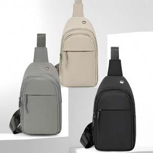 Riñonera Cruzada Impermeable con Logotipo Personalizado para Hombre, Bolsa de Cintura con Cierre de Cremallera, Bolsa de Pecho para Viajes y Deportes - Product Image 3