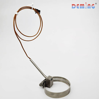 Capteur de température à pince thermocouple durable OEM/ODM, fixation sur tuyau en plastique, câble de raccordement, pour surface latérale de pipeline, ISO9001, directement de l'usine