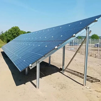 Vis à base de support de Structure d'inclinaison de montage au sol solaire réglable pour système de support de montage de panneaux solaires