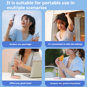 2合1可折叠风扇和移动电源-便携式手持冷却，带5000mAh充电，自定义徽标礼品 - Product Image 5