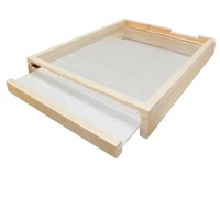 Nouvelle base de ruche en bois respirante multifonctionnelle de style Lang à 10 cadres pour l'élevage des abeilles en extérieur