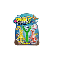 Dessin animé créatif lapin catapulte jouet drôle en plastique enfants fronde jouet lapin fronde doigt jouets