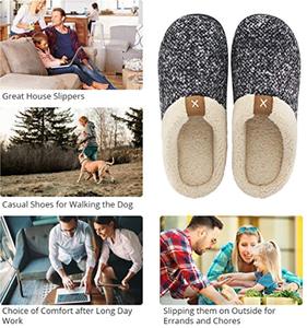 Memory Foam Fuzzy <strong>Slippers</strong> Men Women <strong>Comfortable</strong> Plush Indoor <strong>House</strong> Shoes Soft Warm Home Footwear - Product Image 6