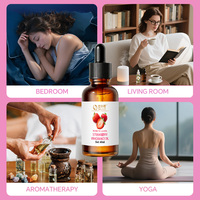 Huile parfumée à la fraise en gros, haute concentration, haute pureté 99,5%-100%, parfum fruité pour parfums, bougies et savons