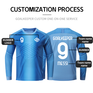 <span class=keywords><strong>Maglia</strong></span> calcio calcio <span class=keywords><strong>maglia</strong></span> <span class=keywords><strong>maglia</strong></span> 100% poliestere manica lunga Set <span class=keywords><strong>portiere</strong></span> calcio - Product Image 3
