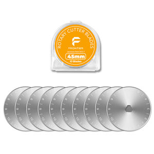 Juego de cuchillas rotativas para Olfa, cortador rotativo de SKS-7, hoja plateada de 45mm, 5 uds./10 Uds., gran oferta - Product Image 2