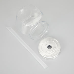 Bouteille de stockage alimentaire en PET transparent de haute qualité de 350 ml avec bouchon à vis pour confiture, gelée, miel, sucre, biscuits, bonbons - Product Image 5