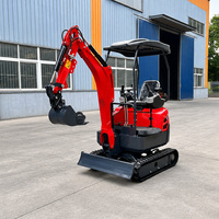 Mini-excavatrice compacte à chenilles, alimentée par un moteur de 7,0 à 10,2 kW, accède aux passages étroits des serres