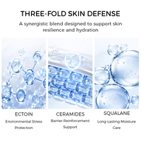 Crème Visage Hydratante Apaisante Anti-Âge Réparatrice de Barrière à la Formule Personnalisée d'Usine OEM ODM Ectoïne Céramide Squalène pour Tous Types de Peau
