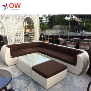 रतन गार्डन सोफा वाटरप्रूफ परियोजना रतन फर्नीचर आउटडोर सोफे बगीचे सेट आउटडोर फर्नीचर सेट - Product Image 3