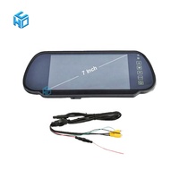7 pouces étanche rétroviseur moniteur IR lumières vue arrière caméra de recul Vision nocturne voiture caméra de recul 1 an pour le stationnement