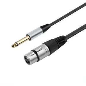 OEM factory Xlr To (1/4 Inch) Male 6.35 Jack 6.35mm Mono Metal Cable for guitar cable 1.5M 3M 5M 10M