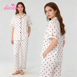 <span class=keywords><strong>Pigiama</strong></span> Economico Coreano con Stampe Cartoon, Vita Elastica Traspirante, Set Tre Pezzi Casual Primaverile Estivo a Maniche Corte ODM - Product Image 2
