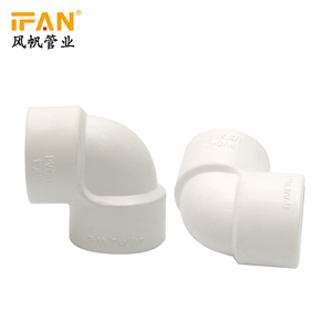 Tubería de plástico roscado tubería de pvc de fontanería blanco de la fábrica de china de tubería de pvc de plástico codo - Product Image 5