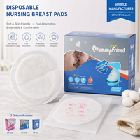 MummyFriend Disposable Three-Dimensional Absorbent Breathable Breast Pads Hot-air Non-Woven Fabric SAP Wood Pulp Maternity 24