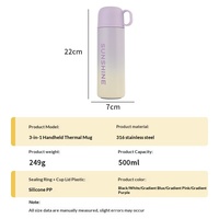 Bouteille d'eau isotherme en acier inoxydable pour étudiants, 24oz 32oz, pour sports de plein air