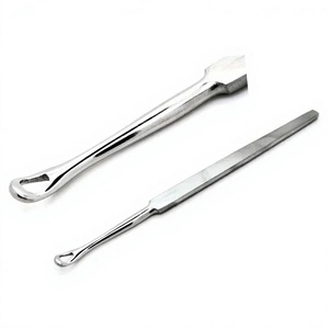 JACKBILLY ขายส่งเครื่องมือขูดหูชนิดแมนนวลทำจากสแตนเลสสำหรับรักษาโรค Chalazion # เครื่องมือผ่าตัดหู คอ จมูก คุณภาพสูง ขนาด 1.8 มม. แบบโค้งงอ 1 ชิ้น - Product Image 1