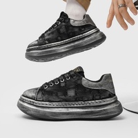 Baskets décontractées unisexes de luxe pour femmes, en daim, à semelle épaisse, style skate, plates, pour le sport, la course, la marche et le tennis