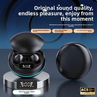 Nouveaux écouteurs intra-auriculaires sans fil 5.0 avec annulation active du bruit, haute qualité sonore, commande vocale et écran numérique