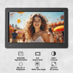 IPS 15.6 pollici digitale cornice per <span class=keywords><strong>foto</strong></span> hd <span class=keywords><strong>video</strong></span> download inglese <span class=keywords><strong>video</strong></span> pubblicitario giocatore segnaletica digitale montaggio a parete su espositore - Product Image 2