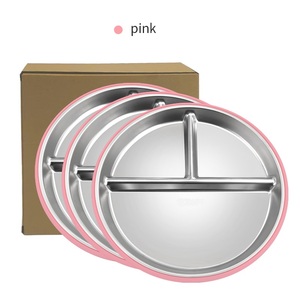 Kit de Comida Seguro para Bebés, Plato de Acero Inoxidable 304, Babero de Silicona con Succión, Libre de BPA y Ftalatos, para una Alimentación Feliz - Product Image 3